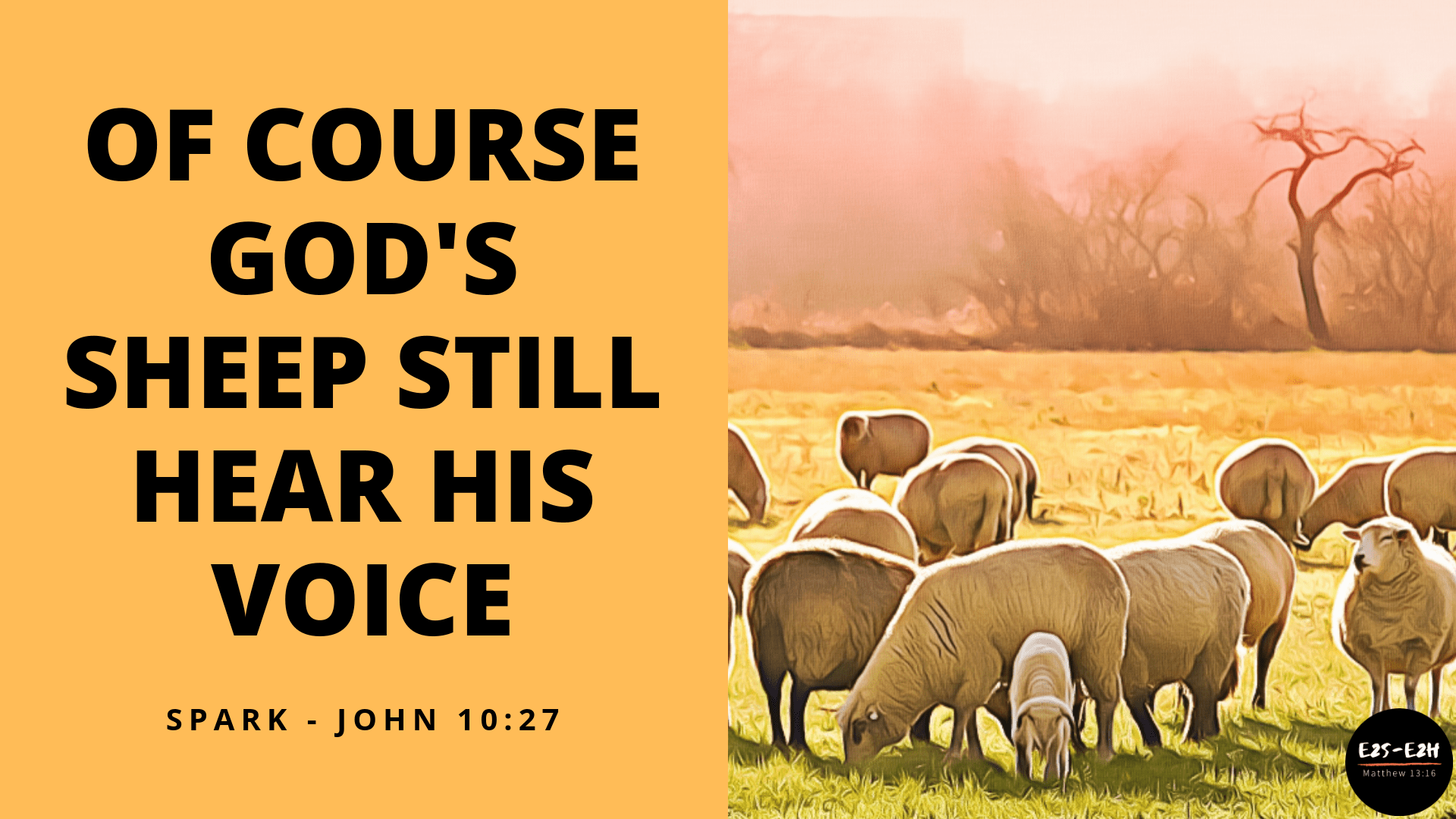 Of Course God's Sheep Still Hear His Voice
